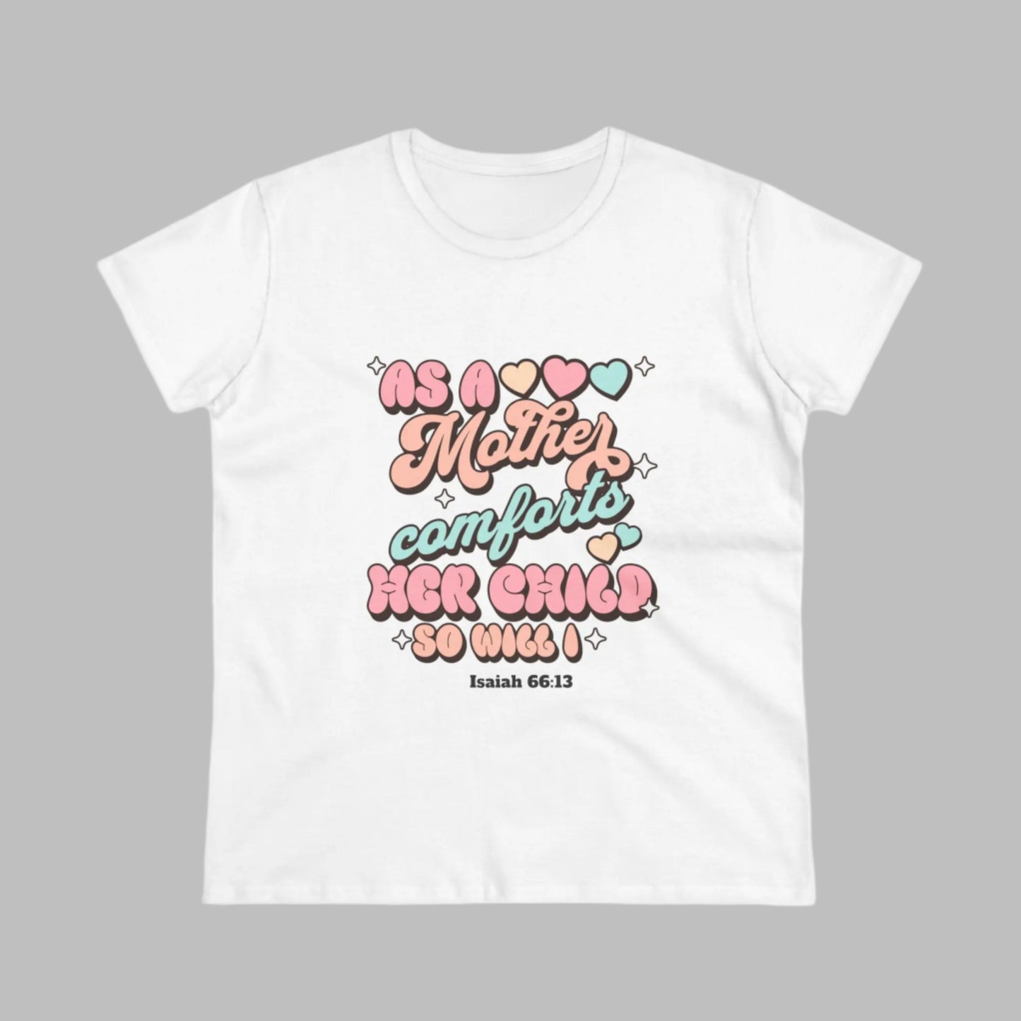 As A Mother Comforts Her Child T-shirt Printify