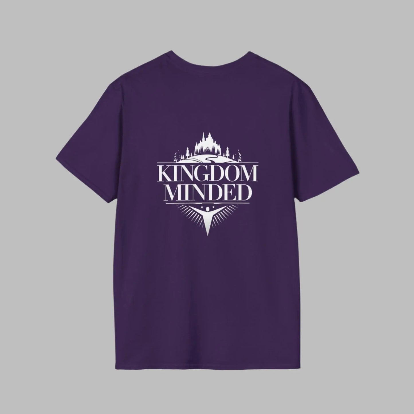 Kingdom Minded with Silhouette Castle Unisex Softstyle T-Shirt Daroe's Devine Designs