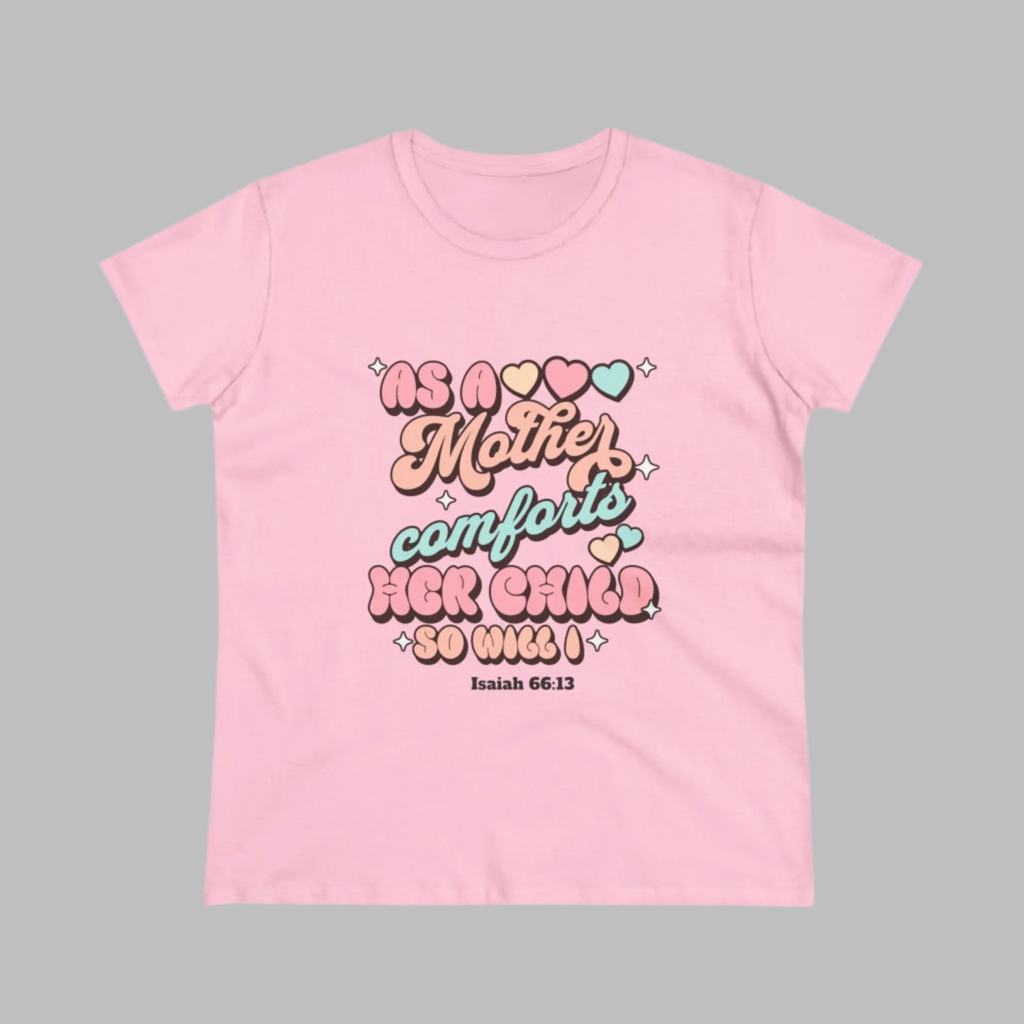 As A Mother Comforts Her Child T-shirt Printify