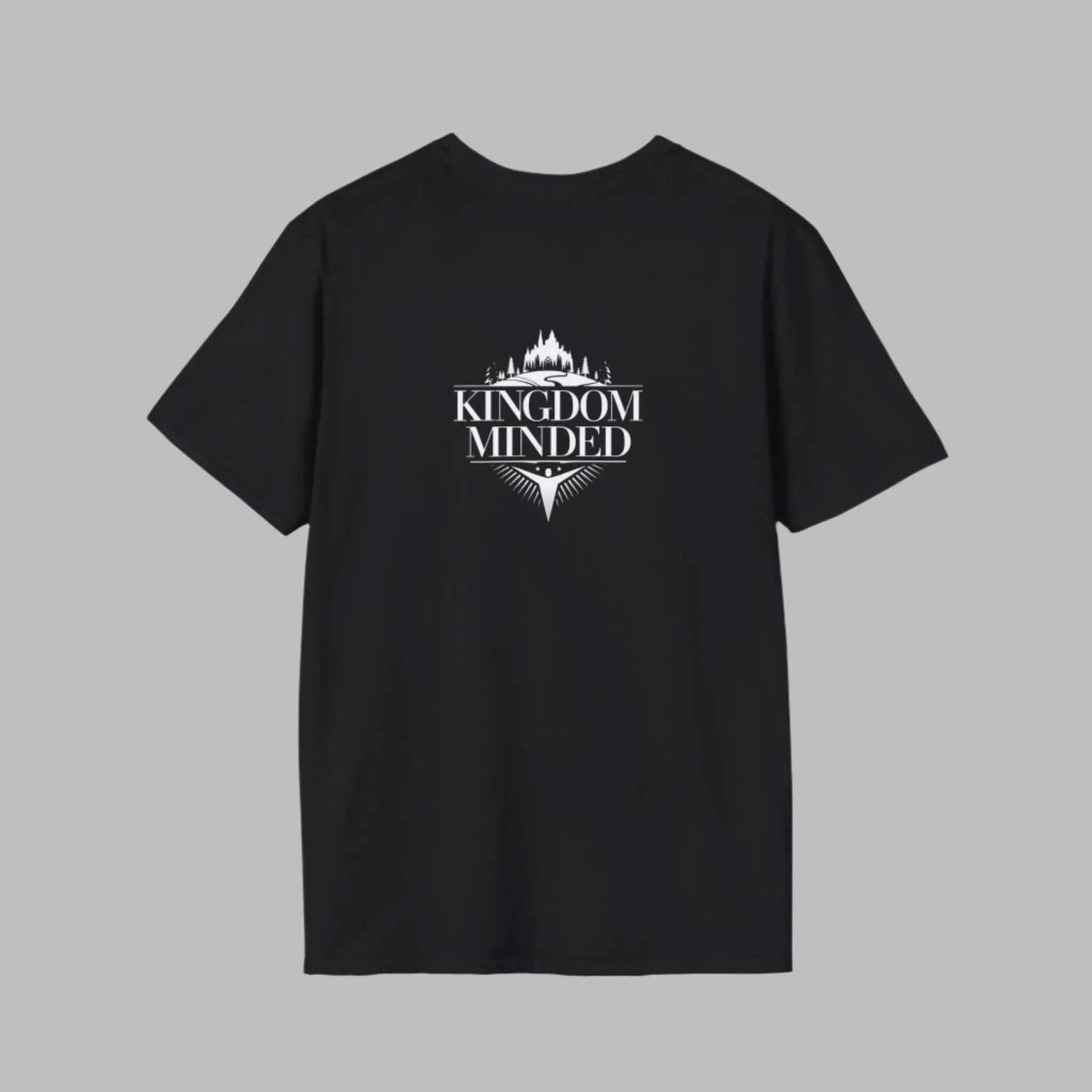 Kingdom Minded with Silhouette Castle Unisex Softstyle T-Shirt Daroe's Devine Designs