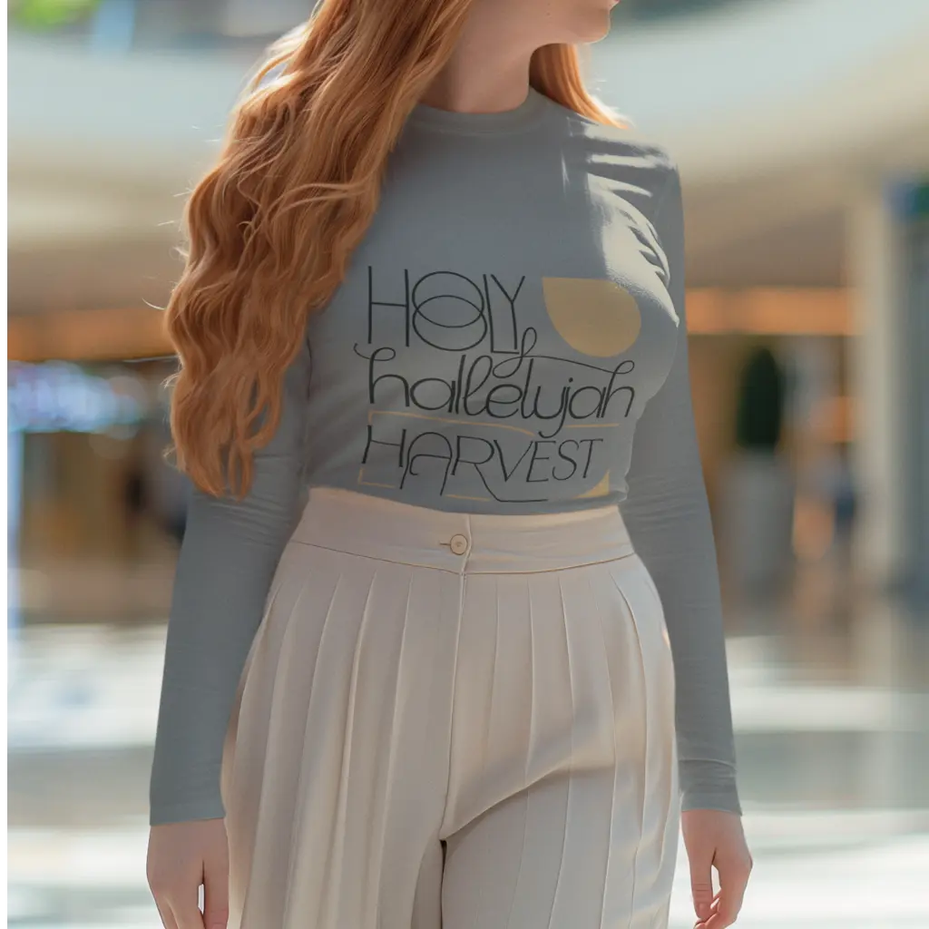 Holy Hallelujah Harvest Unisex Long Sleeve T-Shirt Daroe's Devine Designs