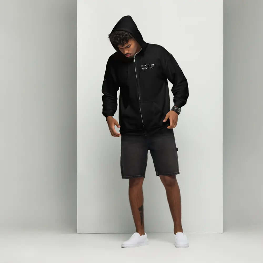 Kingdom unisex heavy blend zip hoodie Darroes Devine Designs