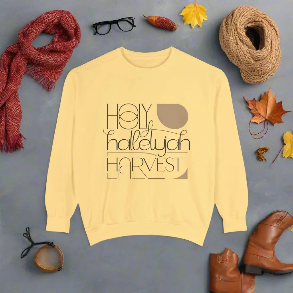 Holy Hallelujah Harvest  Unisex Sweatshirt Daroe's Devine Designs