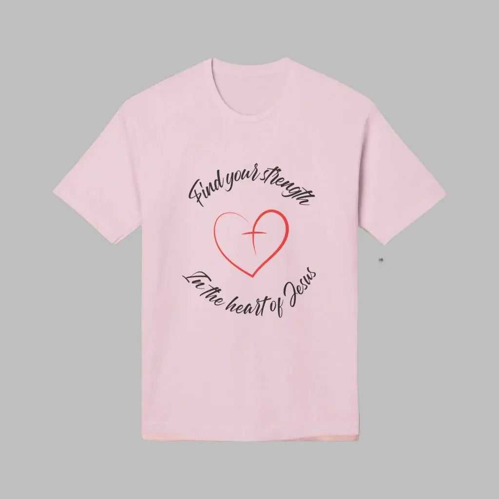 Strength Unisex Midweight T-Shirt with bold design, available in various colors and sizes, perfect for casual wear and motivation