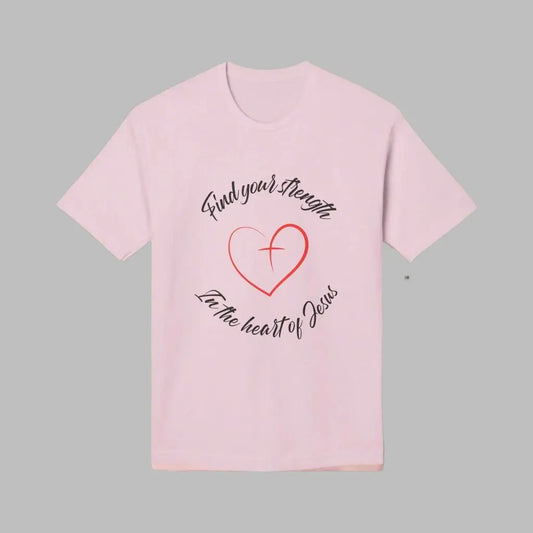 Strength Unisex Midweight T-Shirt with bold design, available in various colors and sizes, perfect for casual wear and motivation
