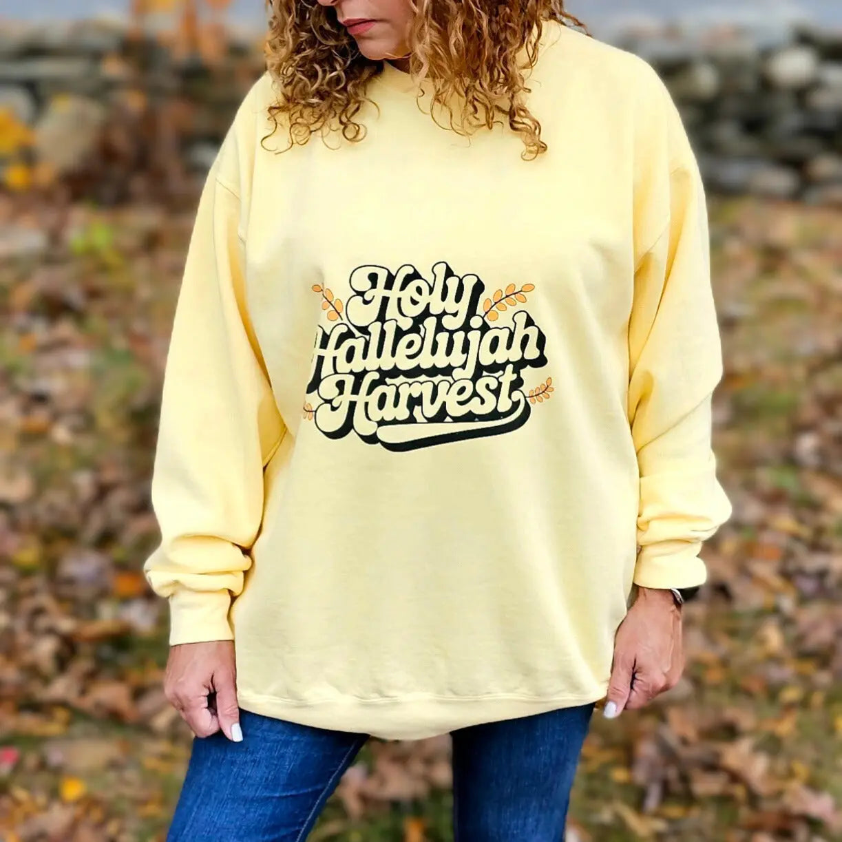 Holy Hallelujah Harvest Unisex Sweatshirt Daroe's Devine Designs