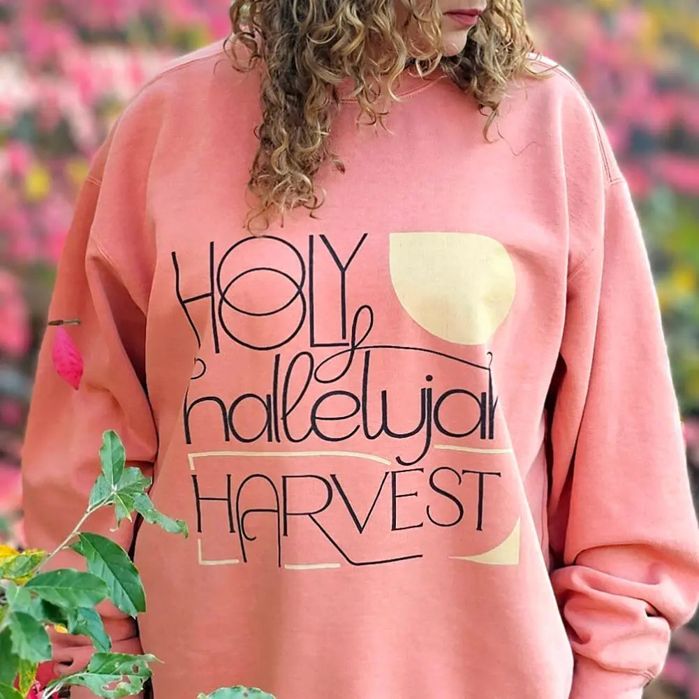 Holy Hallelujah Harvest  Unisex Sweatshirt Daroe's Devine Designs