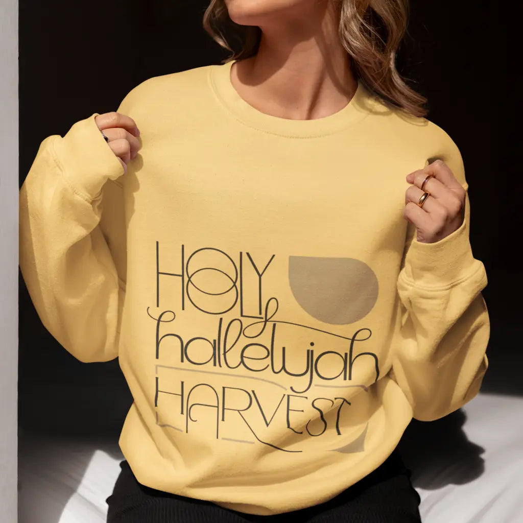 Holy Hallelujah Harvest  Unisex Sweatshirt Daroe's Devine Designs