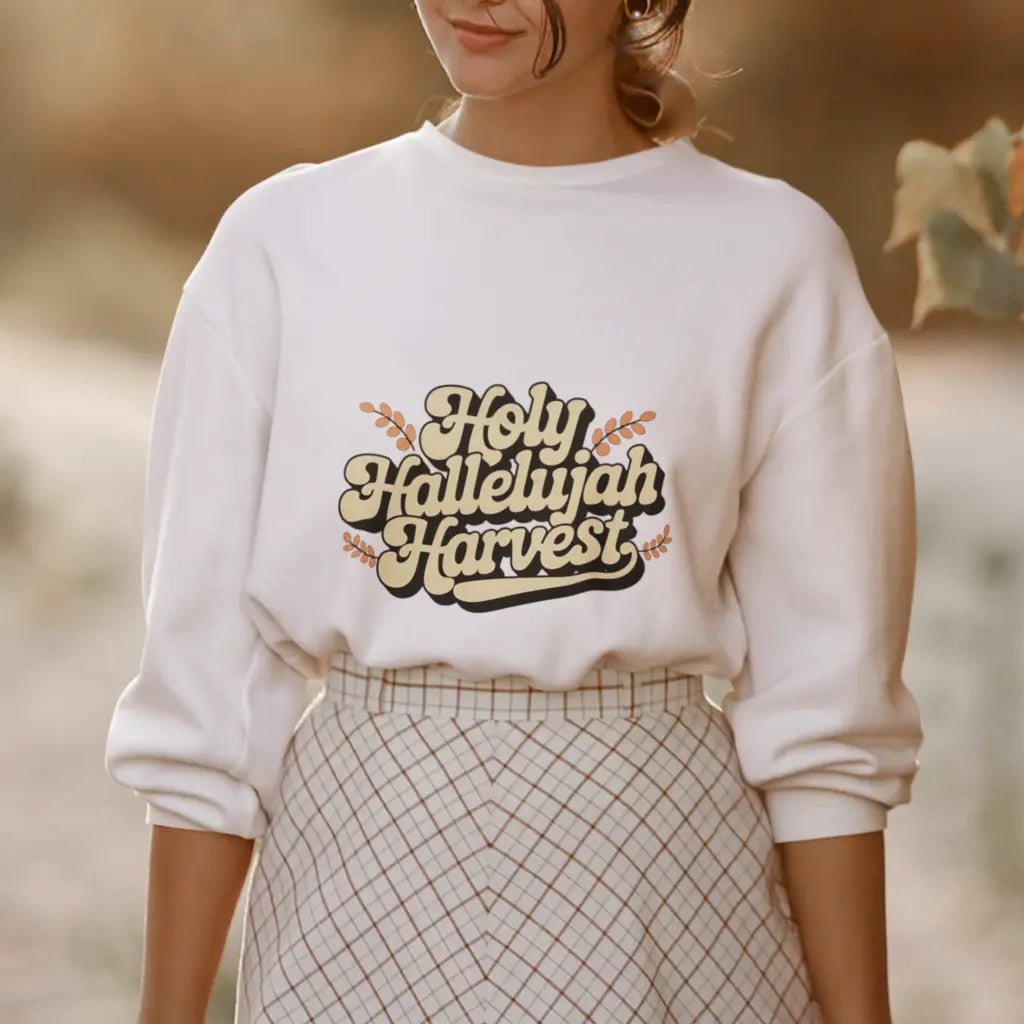 Holy Hallelujah Harvest Unisex Sweatshirt Daroe's Devine Designs