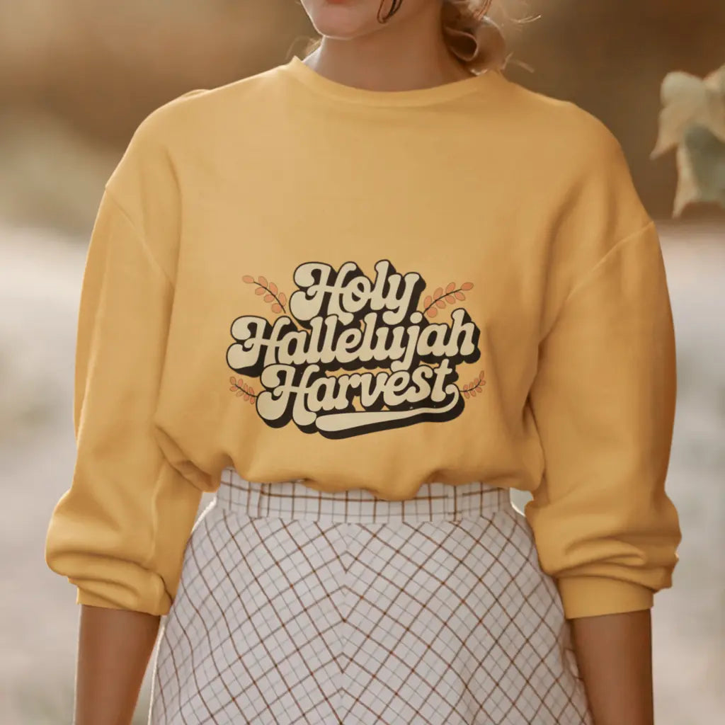 Holy Hallelujah Harvest Unisex Sweatshirt Daroe's Devine Designs