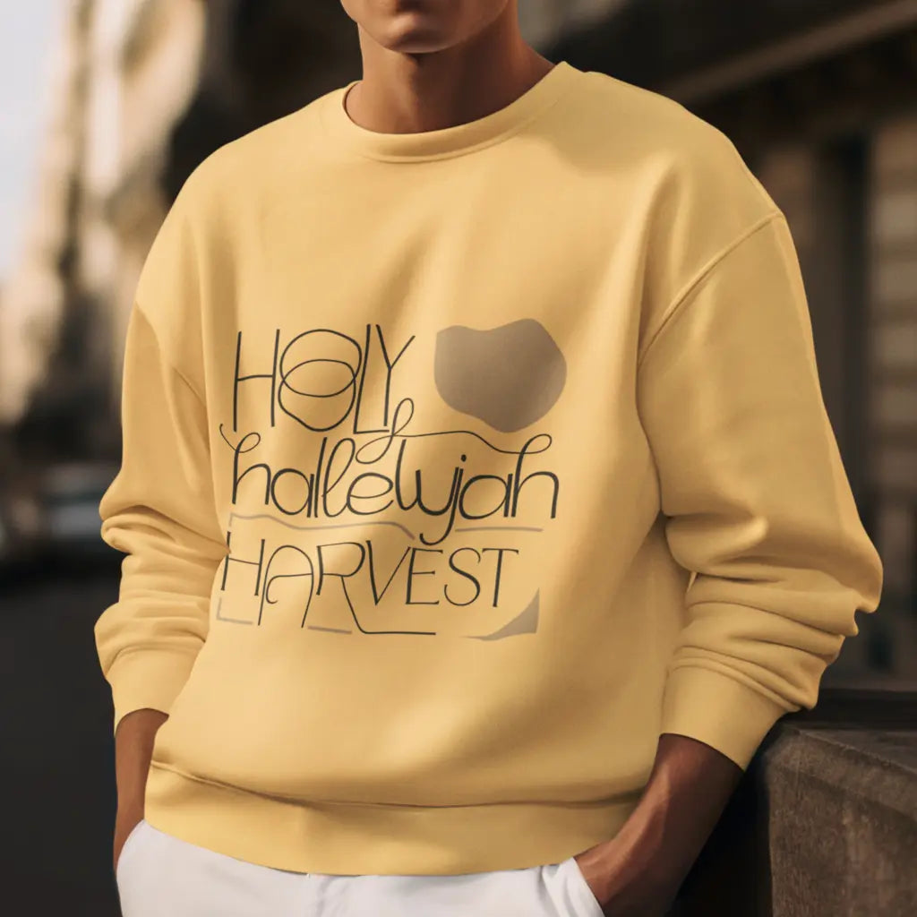 Holy Hallelujah Harvest  Unisex Sweatshirt Daroe's Devine Designs