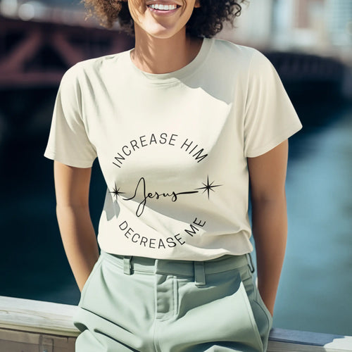 Increase Him Decrease Me Unisex Jersey T-Shirt Printify