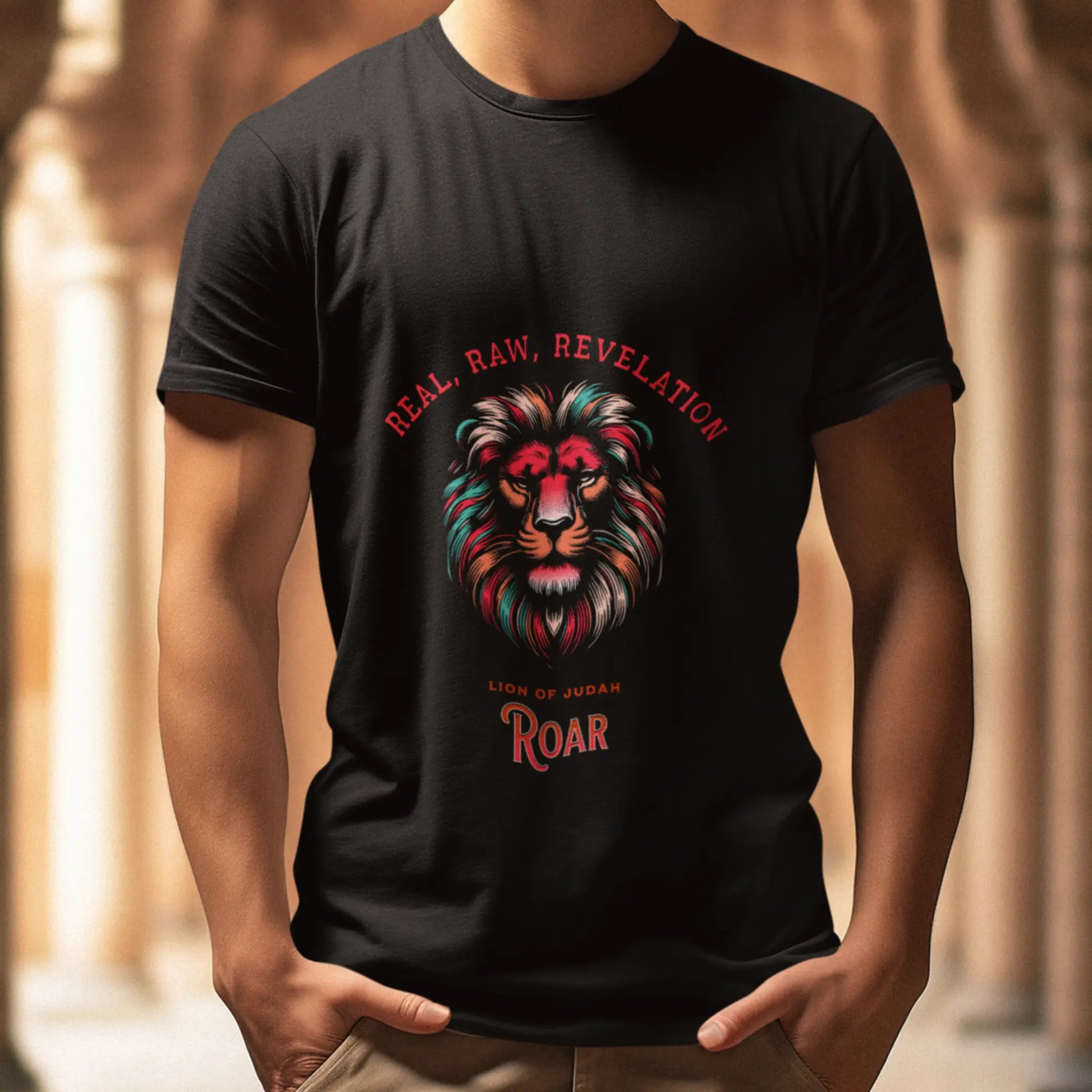 Real, Raw, Revelation Unisex Midweight T-shirt Printify