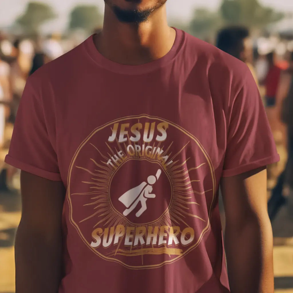 Jesus The Original Superhero Jersey T-Shirt Daroe's Devine Designs