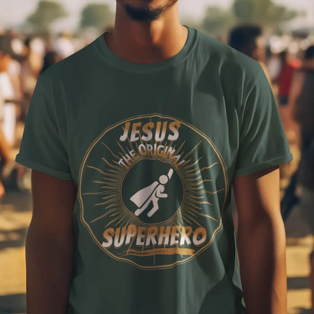 Jesus The Original Superhero Jersey T-Shirt Daroe's Devine Designs