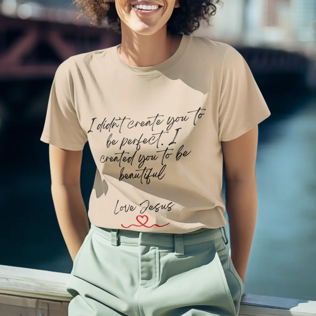 I didn't Create You To Be Perfect Jersey Short Sleeve Tee Printify