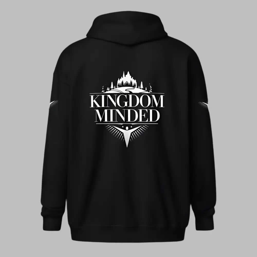 Kingdom unisex heavy blend zip hoodie Darroes Devine Designs