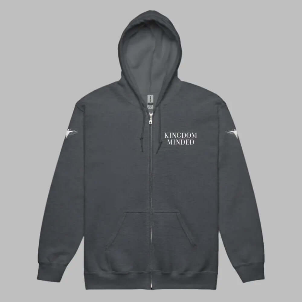 Kingdom unisex heavy blend zip hoodie Darroes Devine Designs
